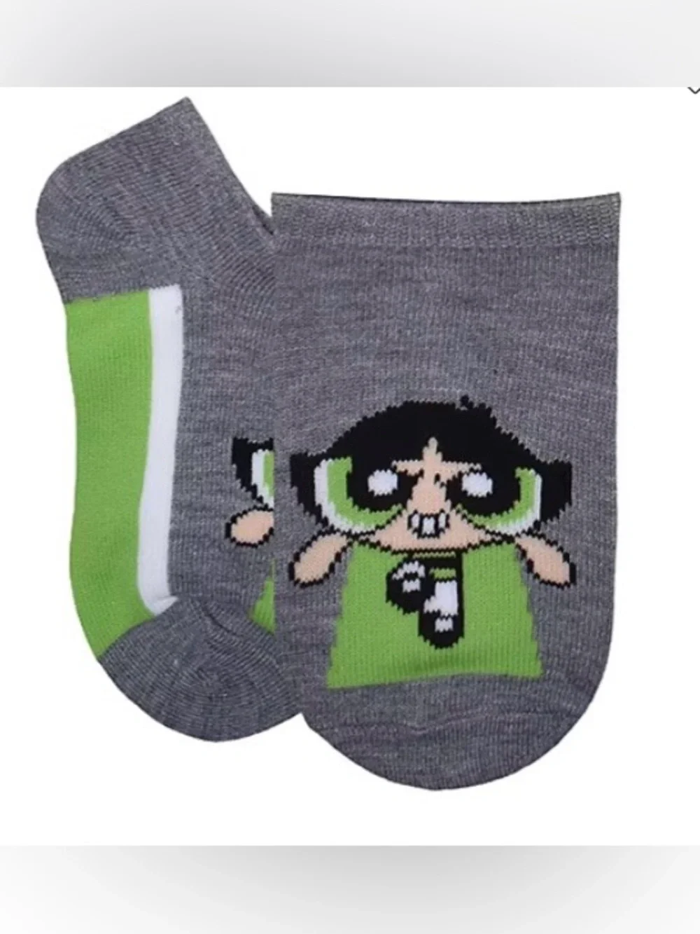 POWERPUFF GIRLS Little & Big Kid Girls 6 Pair  No Show Socks SZ. 4/6